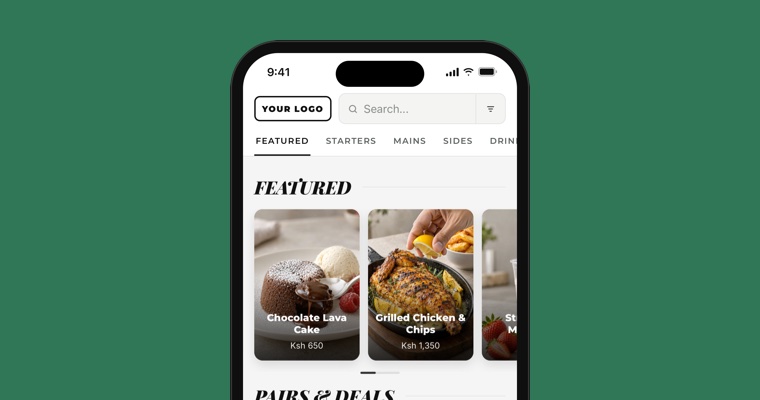The video menu open on a phone